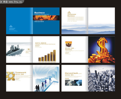 高檔精美簡潔大氣金融商務(wù)招商投資集團(tuán)公司企業(yè)形象畫冊設(shè)計